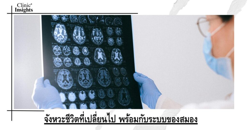 The changing rhythm of life, along with the brain system