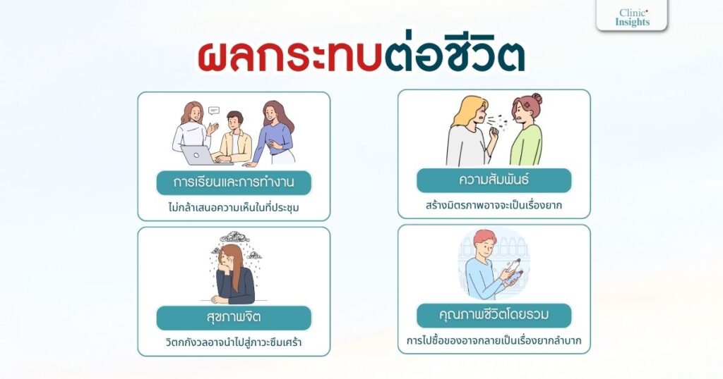 ผลกระทบต่อชีวิต
