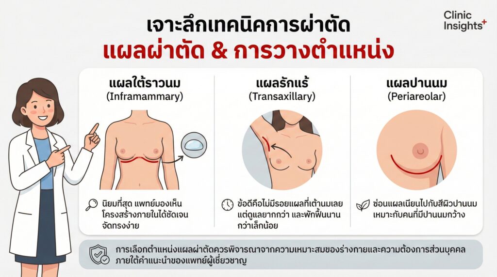 เจาะลึกเทคนิคการผ่าตัด แผลผ่าตัด & การวางตำแหน่ง