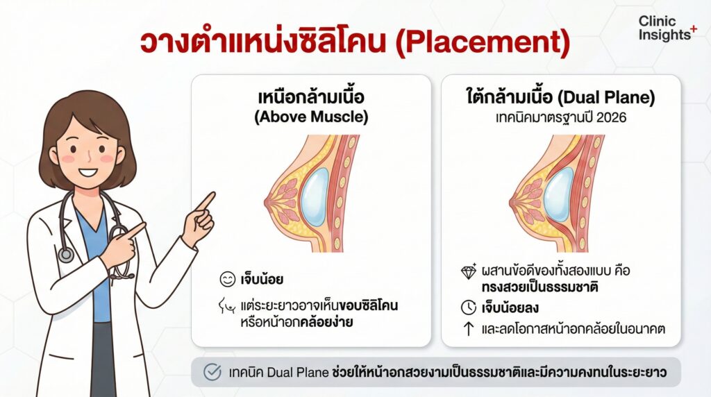 วางตำแหน่งซิลิโคน (Placement)