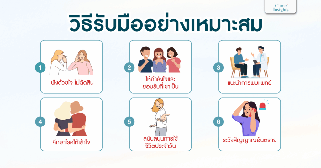 วิธีรับมืออย่างเหมาะสม
