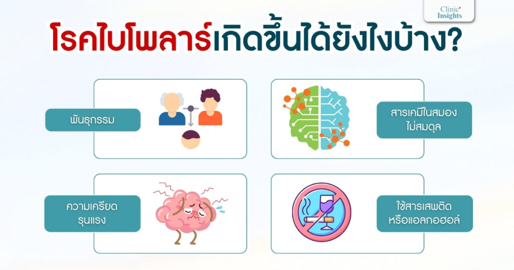 โรคไบโพลาร์เกิดขึ้นได้ยังไงบ้าง