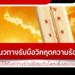 แนวทางรับมือวิกฤตความร้อนในเอเชียใต้กับความร่วมมือระดับโลกเพื่อสุขอนามัยที่ดี